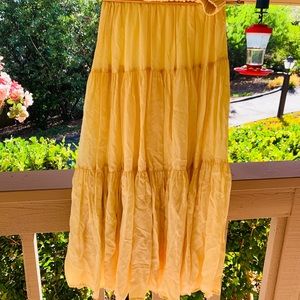 Soft Yellow maxi skirt